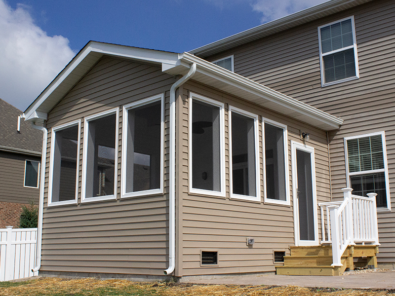 Another look at the outside of the sunroom we built in North Aurora, IL